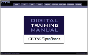 GEOPak and Openroad Digital Training Manual